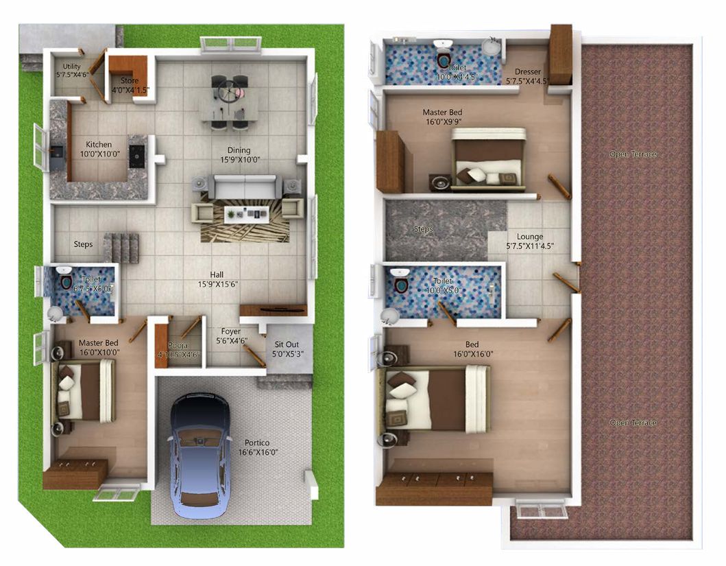 Adhira Luxury Villas Layout Plan